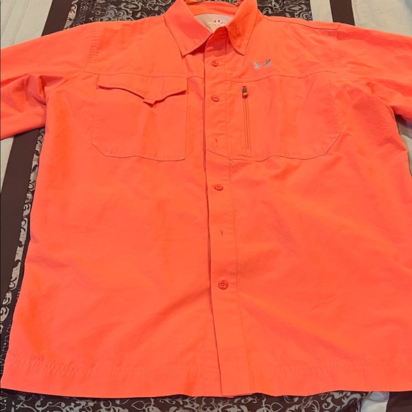 UNDER ARMOUR Other - Under Armour Men's Vibrant Orange Button Down Shirt